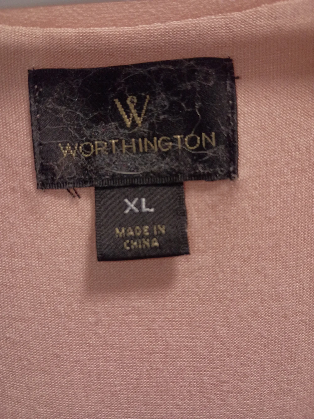 Worthington Blush Pink V-Neck Flutter Sleeve Blouse_4
